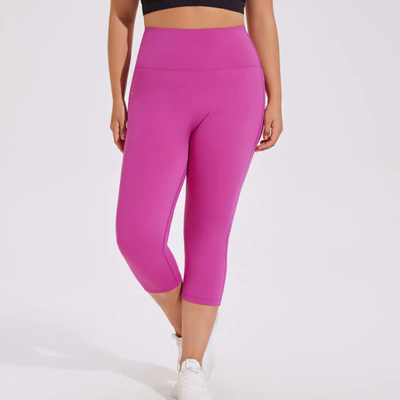 B|FIT DELUXE 3/4 Leggings - Fuchsia