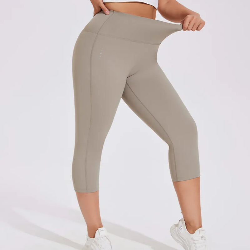 B|FIT DELUXE 3/4 Leggings - Sand