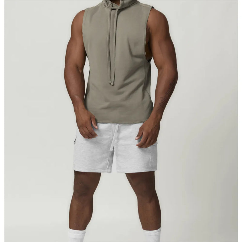 B|FIT RAPID Drop Arm Hooded Tank - Olive