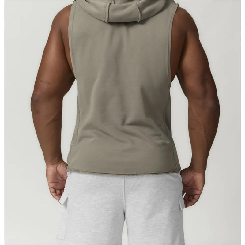 B|FIT RAPID Drop Arm Hooded Tank - Olive