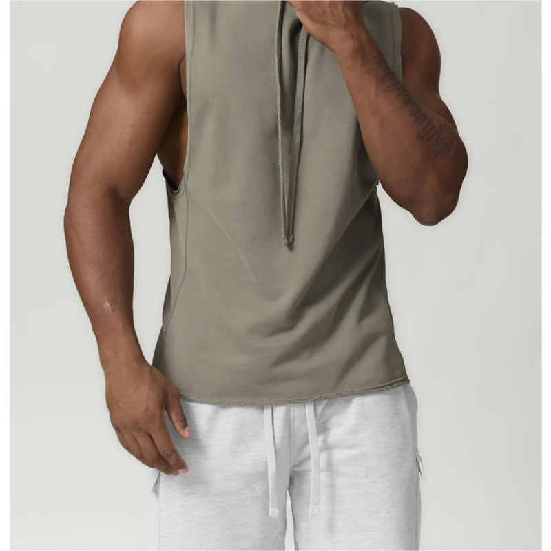 B|FIT RAPID Drop Arm Hooded Tank - Olive