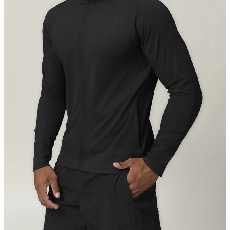 B|FIT RAPID Full Zip Long Sleeve T - Shirt - Black