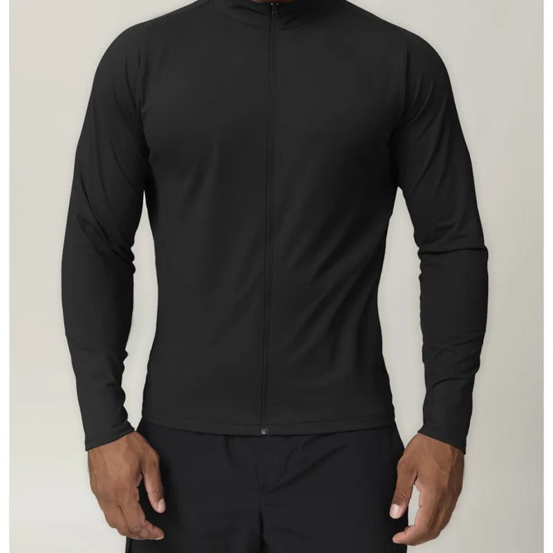 B|FIT RAPID Full Zip Long Sleeve T - Shirt - Black