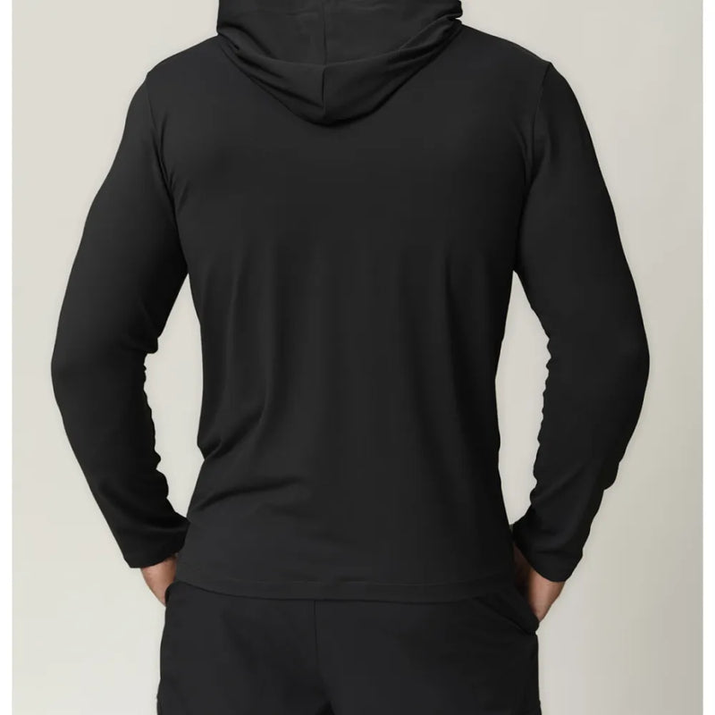 B|FIT RAPID Hooded Long Sleeve T - Shirt - Black