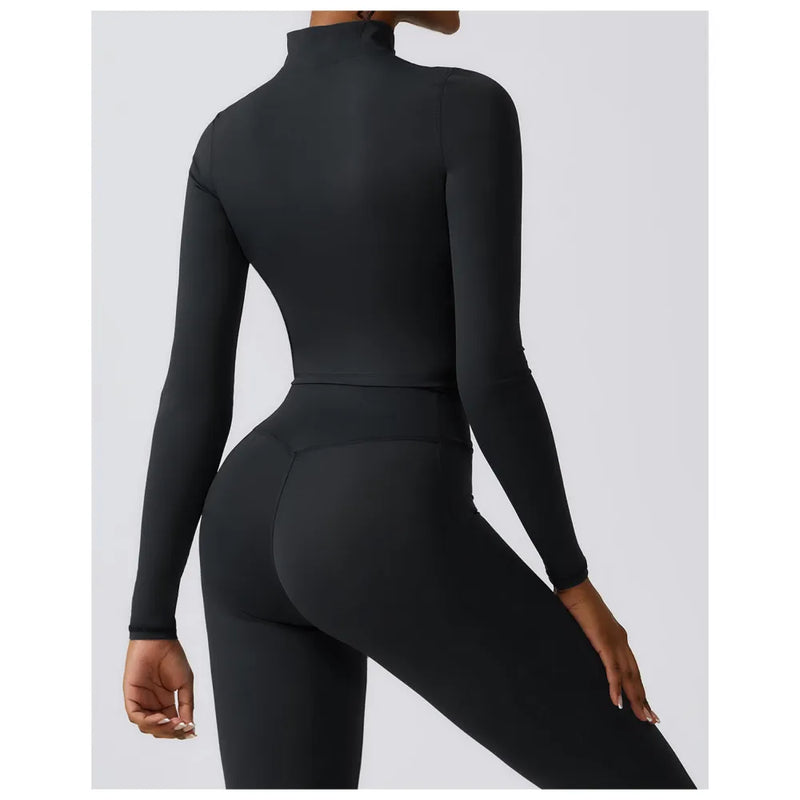 B|FIT STUDIO Zip Top - Black