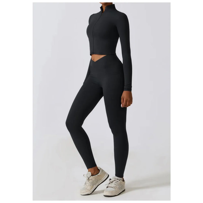 B|FIT STUDIO Zip Top - Black