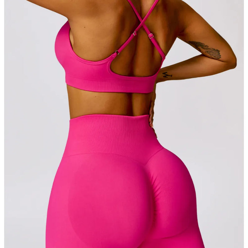 B|FIT TRACK Flare Leggings - Hot Pink