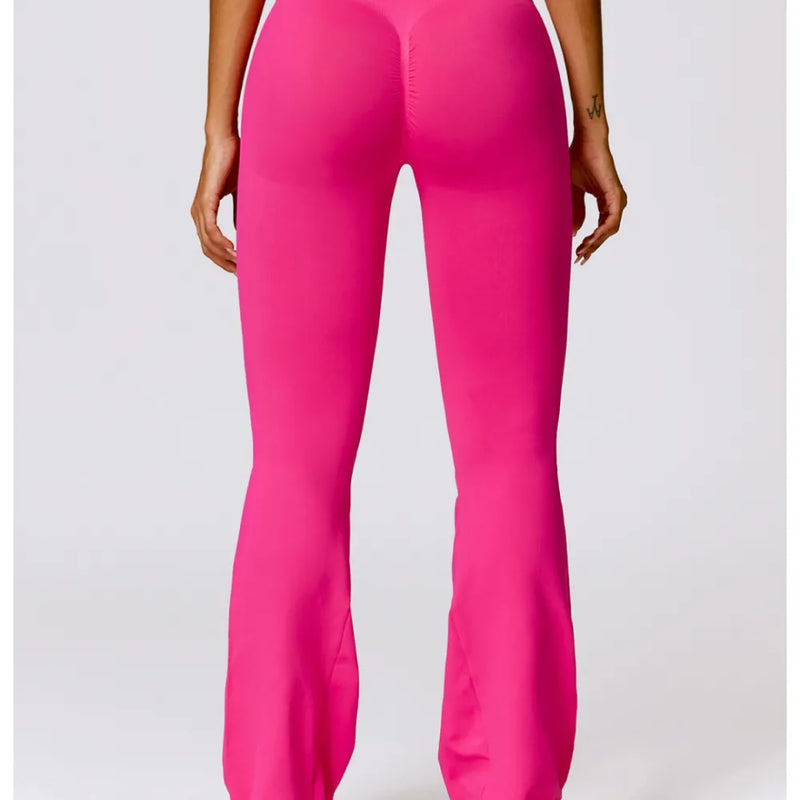 B|FIT TRACK Flare Leggings - Hot Pink