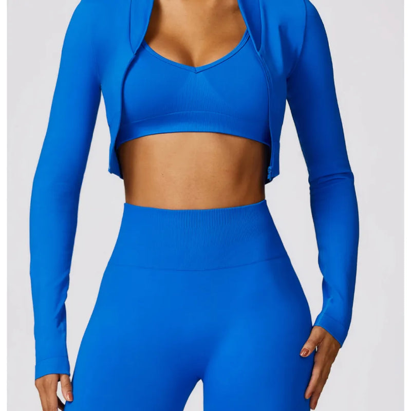 B|FIT TRACK Long Sleeve Top - Azzure