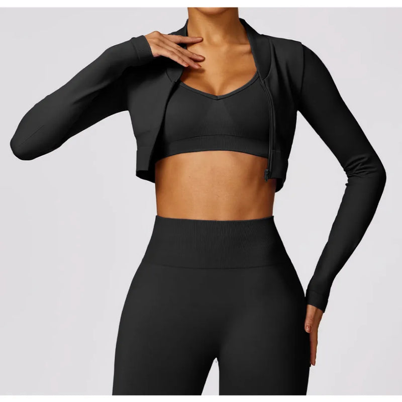 B|FIT TRACK Long Sleeve Top - Black