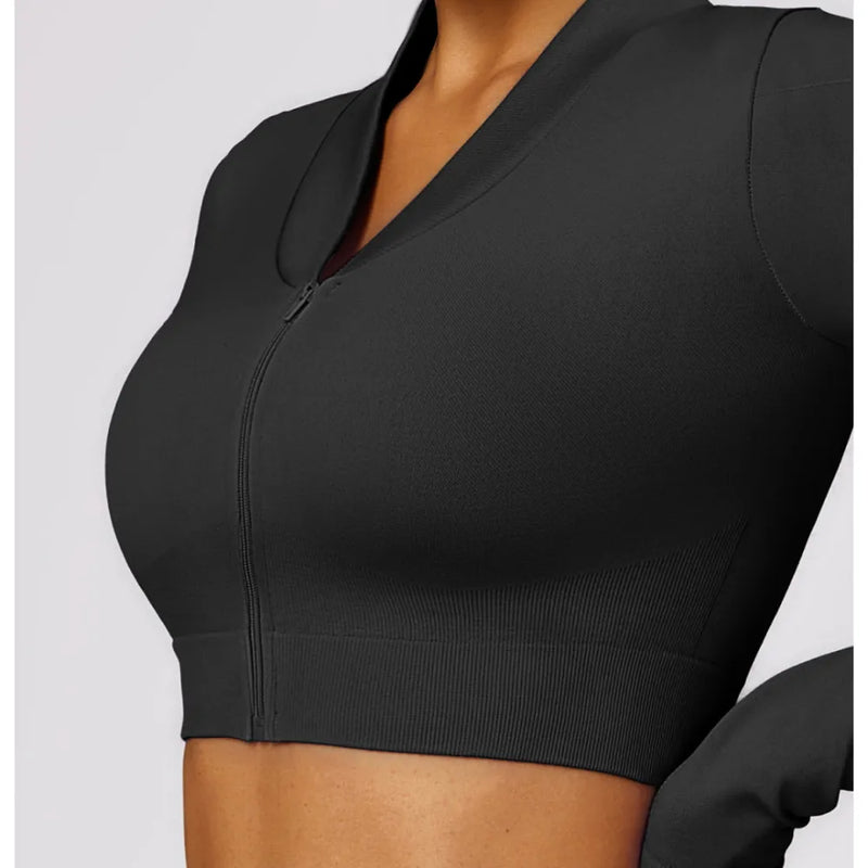 B|FIT TRACK Long Sleeve Top - Black