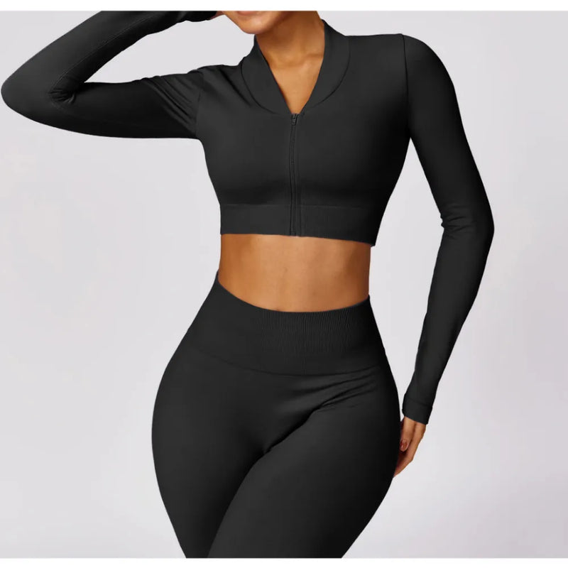 B|FIT TRACK Long Sleeve Top - Black