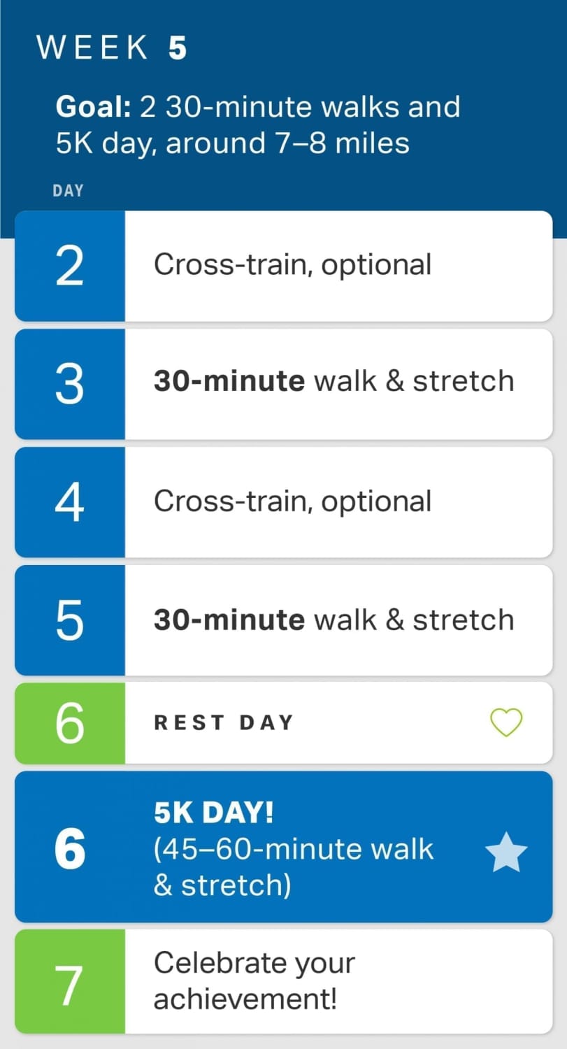 ソファから 5K ウォーキングに移行するためのガイド